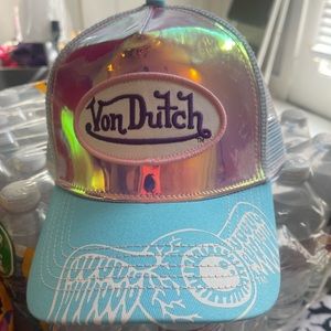 Von Dutch holographic trucker hat